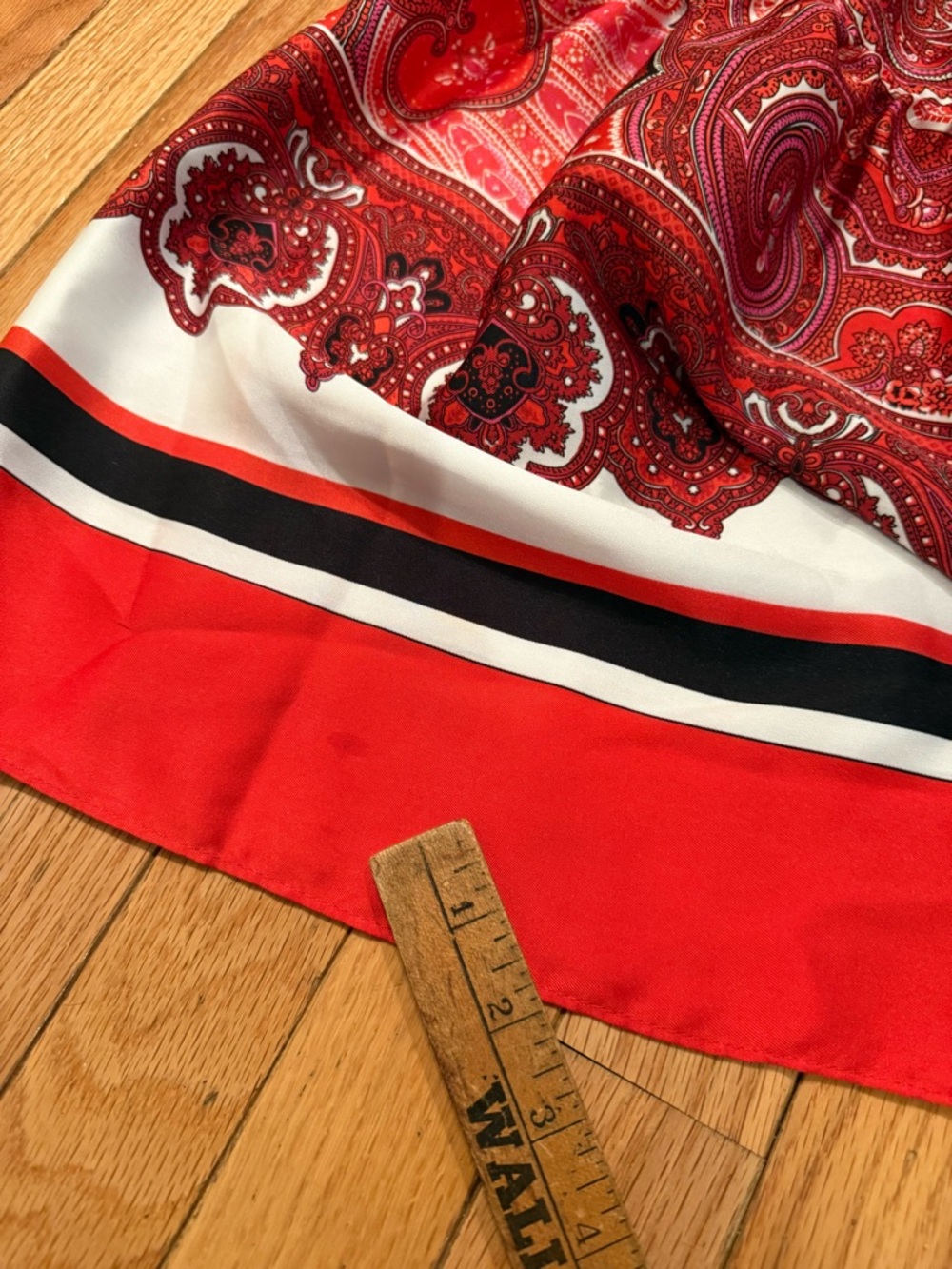 Ralph Lauren Red Paisley Maxi Skirt Size S boho festival - Picture 7 of 7